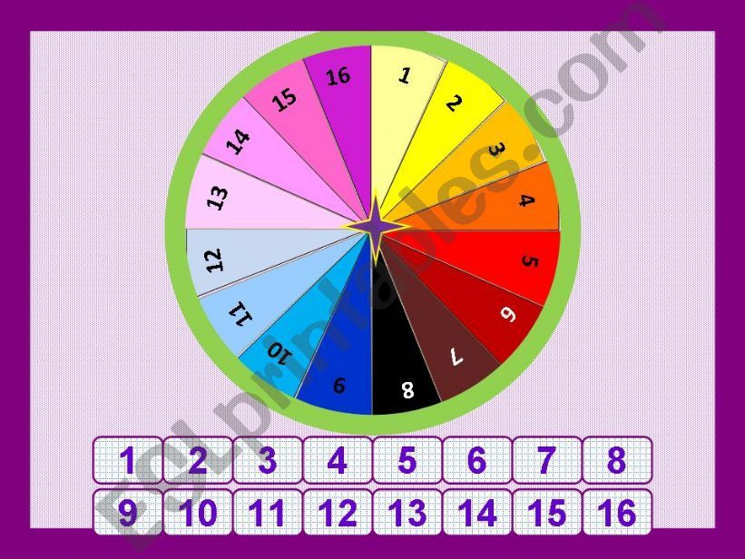 SPIN WHEEL ANIMALS powerpoint