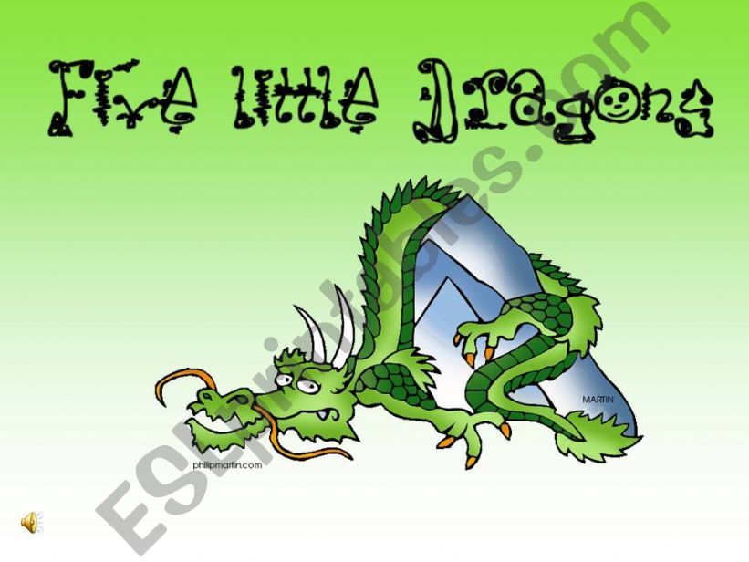 Five Little Dragons nursery rhyme song