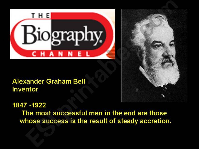 ALEXANDER GRAHAM BELL powerpoint