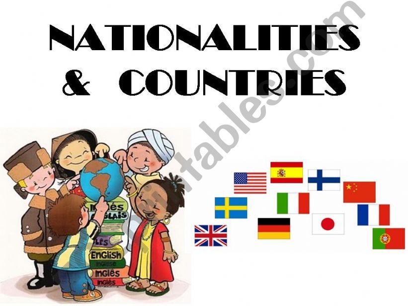 Nationalities and Countries powerpoint
