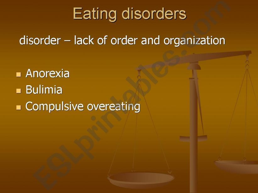 Eating disorders powerpoint