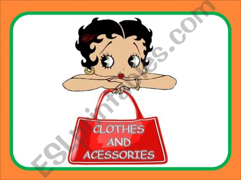Clothes and Acessories powerpoint
