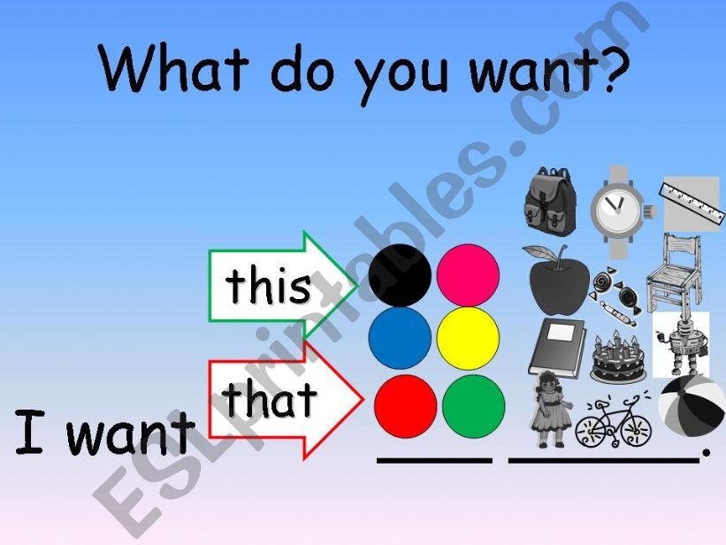 What do you want? Day 1 game powerpoint