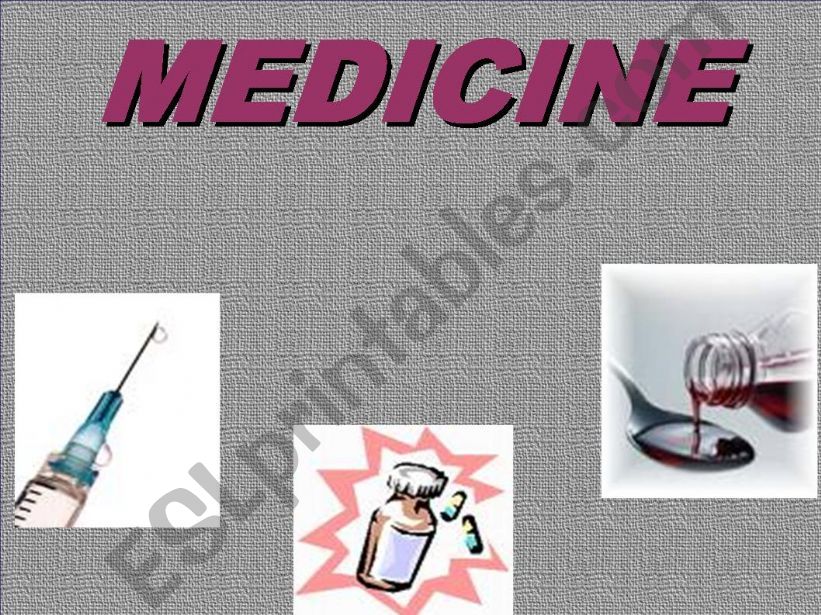 MEDICINE powerpoint