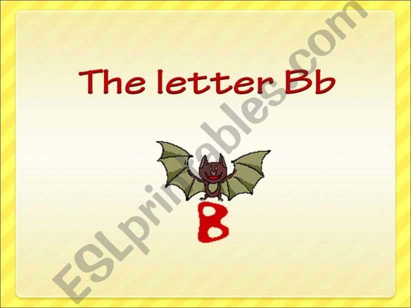 The letter B powerpoint