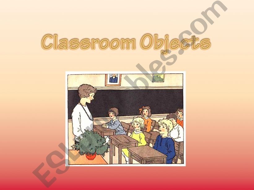 Classroom Objects powerpoint