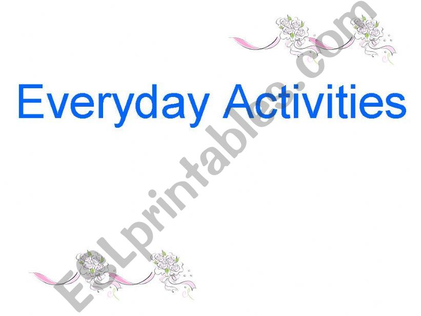 everyday activities game powerpoint