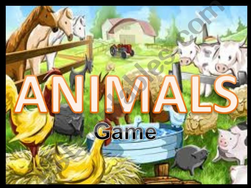 Animals GAME powerpoint