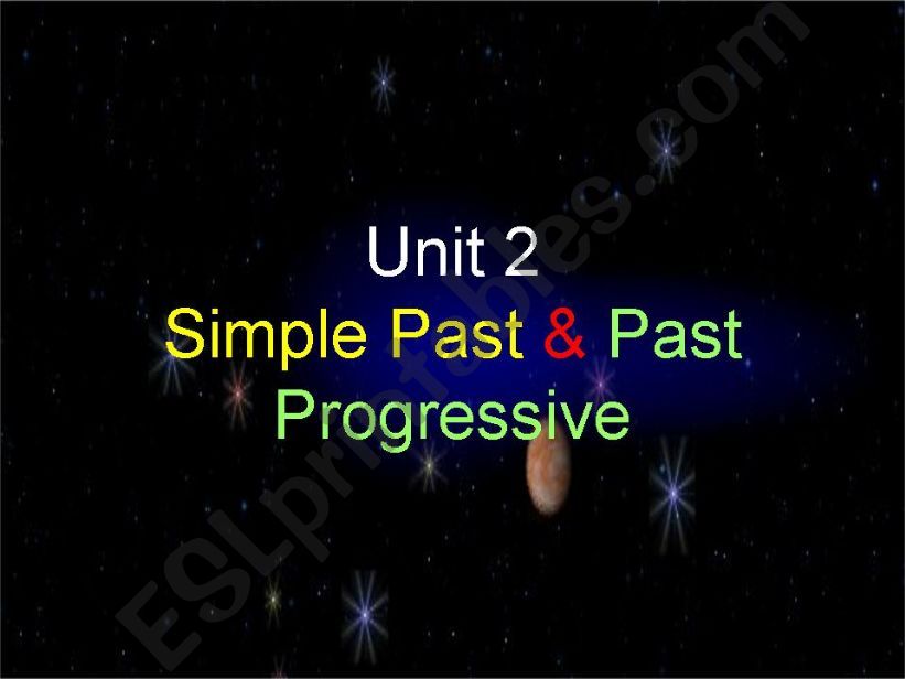 Simple Past vs. Past Progressive