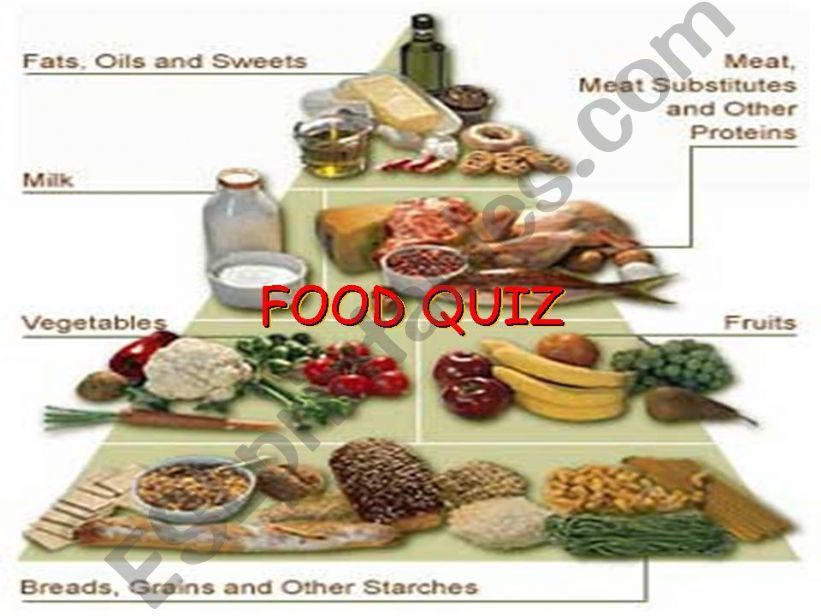 Food quiz (22.09.10) powerpoint