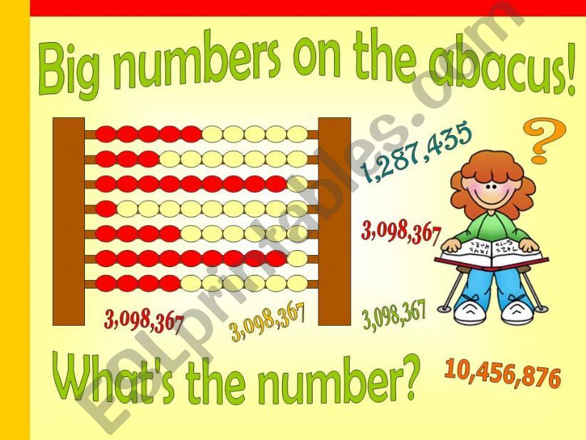 NUMBERS ABACUS powerpoint