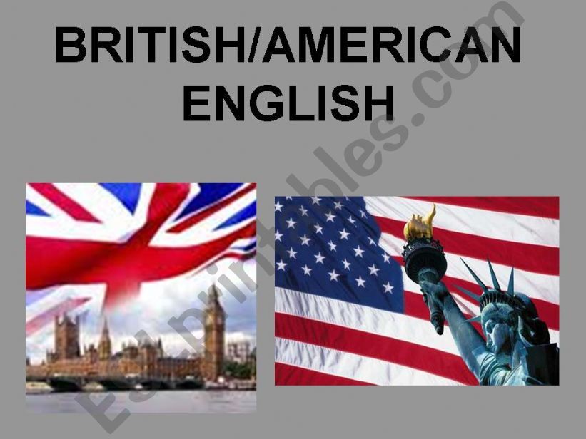 British/American English powerpoint