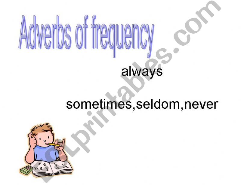 Adverbs of frequency powerpoint