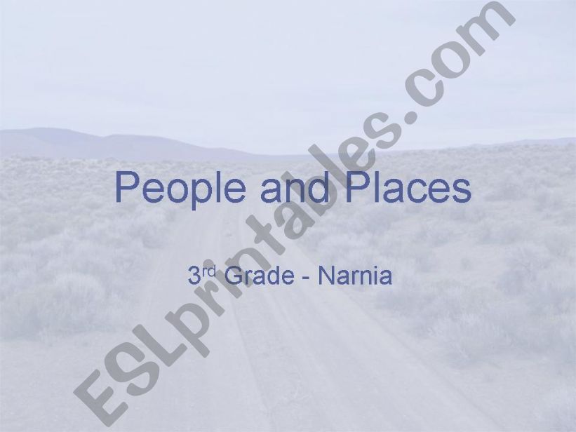 People and Places powerpoint