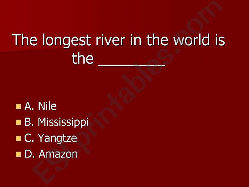 General Knowledge Quiz powerpoint