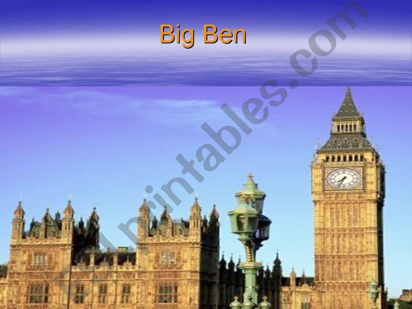 Big Ben powerpoint