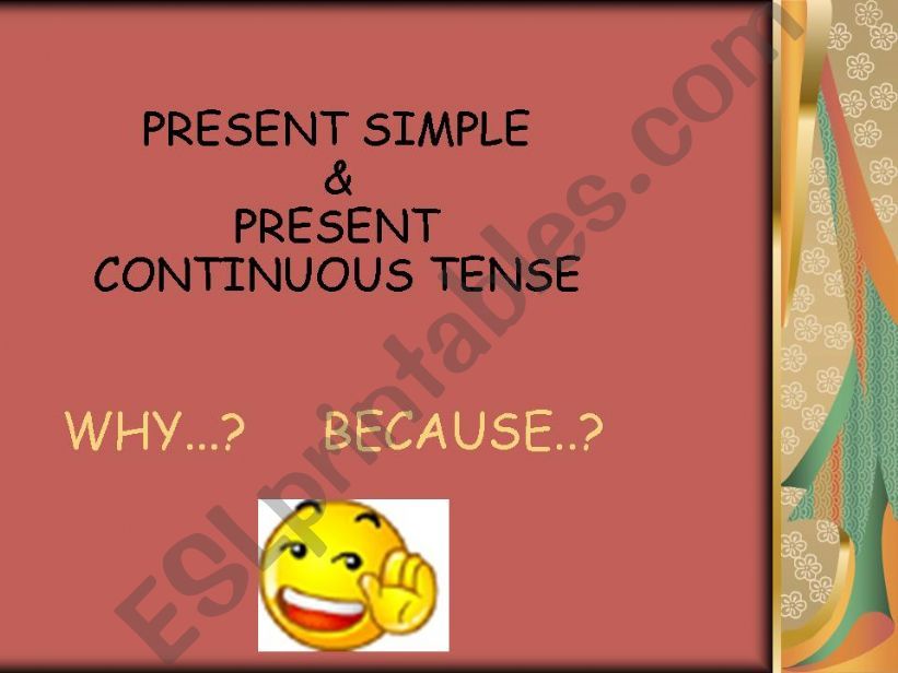  the present simple&continuous tense