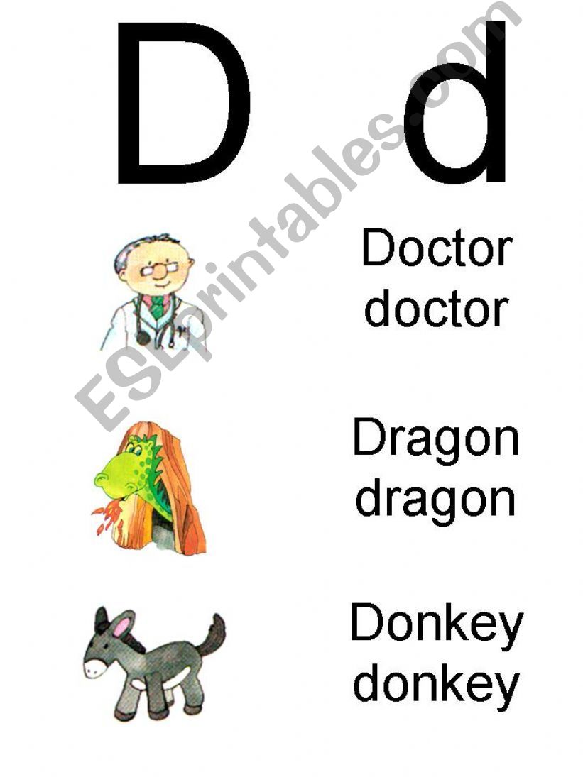 D_Alphabet_flashcard powerpoint