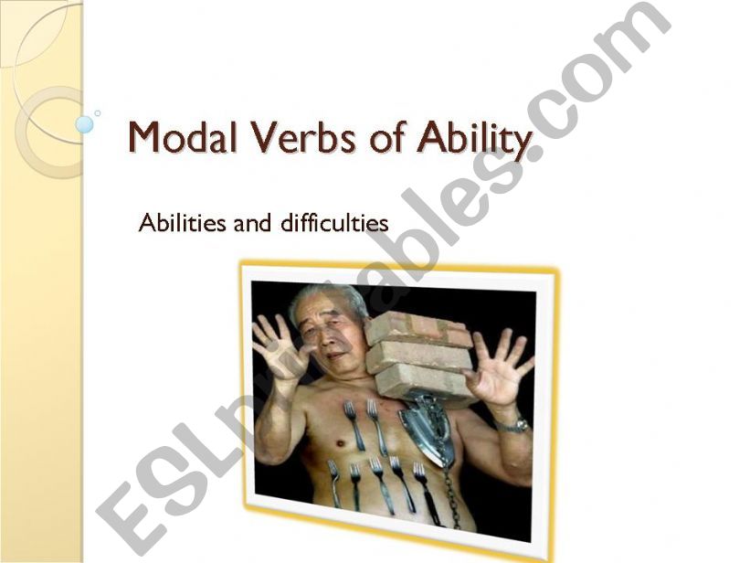 Modal Verbs of Ability, can,could, be able to