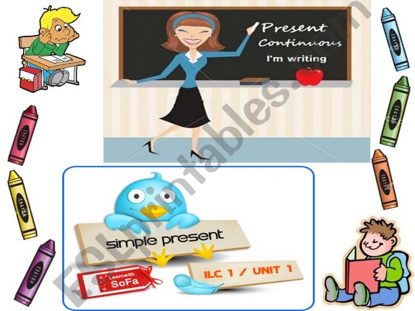 PRESENT SIMPLE AND PRESENT CONTINUOUS PRESENTATION