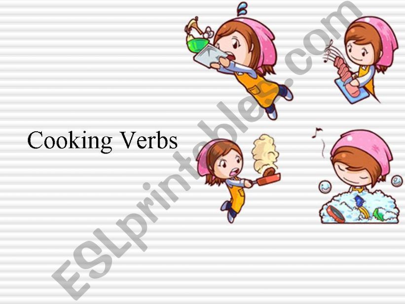Cooking verbs powerpoint