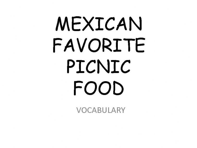 Foreign Favorite Picnic Food_part1
