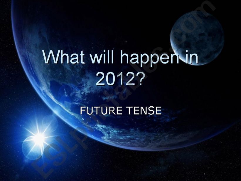 What will happen in 2012? powerpoint