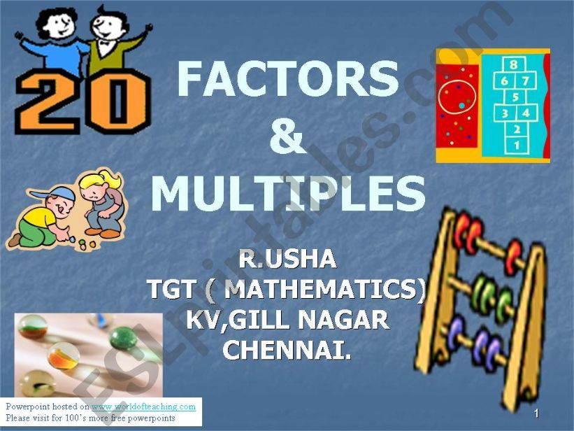Factors&Multiples powerpoint