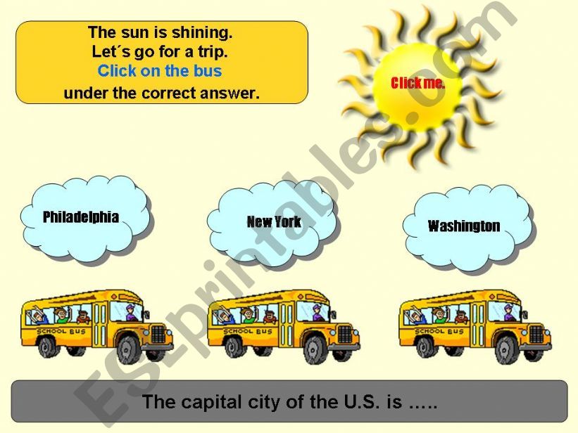 Quiz on the U.S.A powerpoint