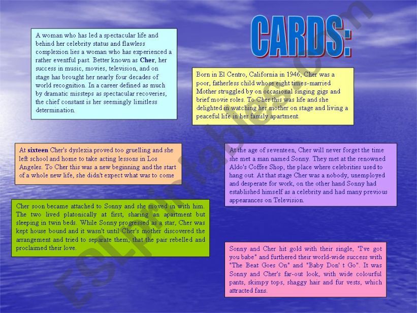 song: believe (cher) powerpoint