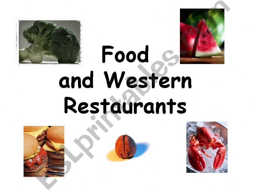 Food and Western Restaurants powerpoint