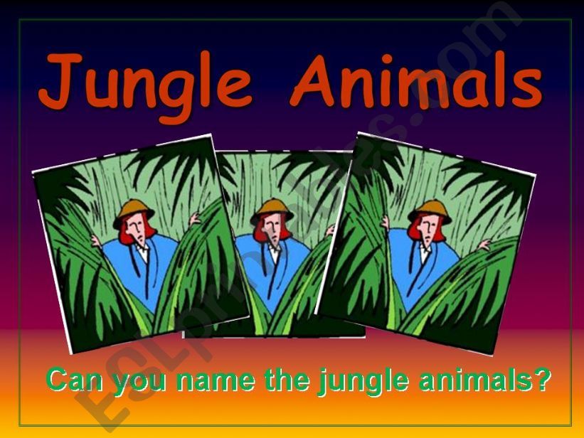Jungle Animals powerpoint