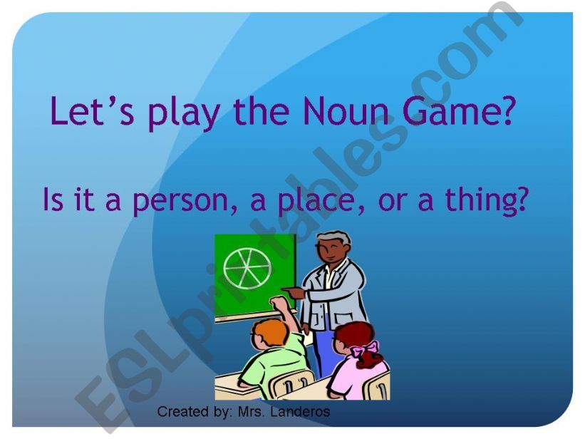 Noun Game powerpoint