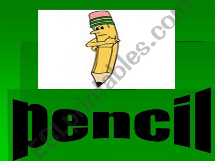 school objects powerpoint