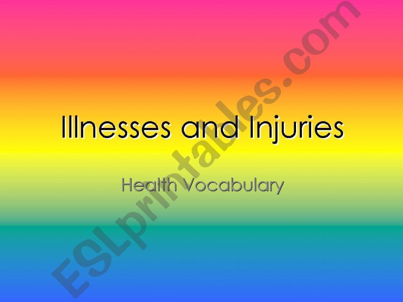 illnesses and injuries powerpoint