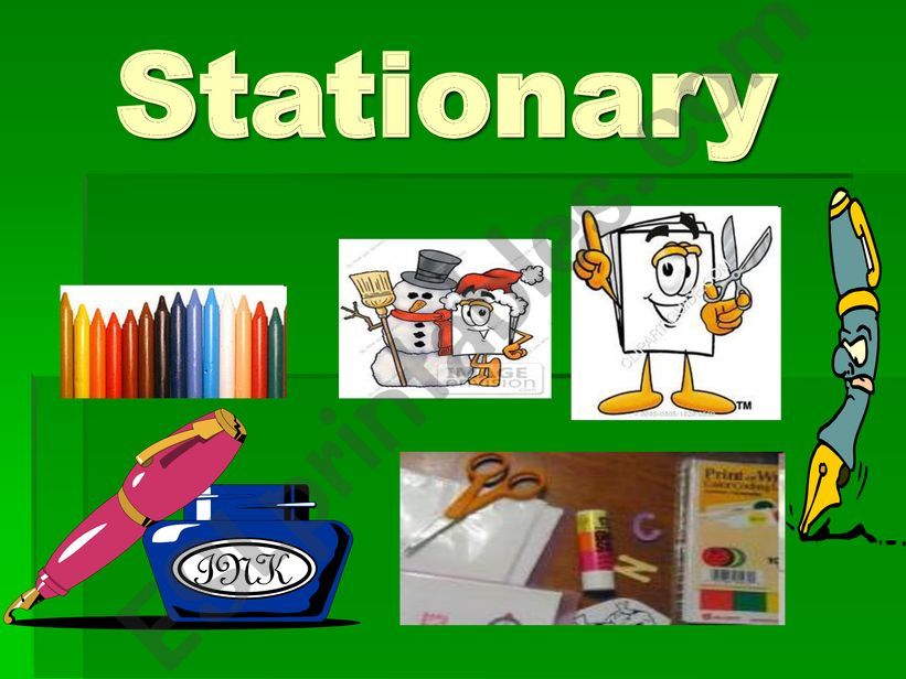 stationary powerpoint