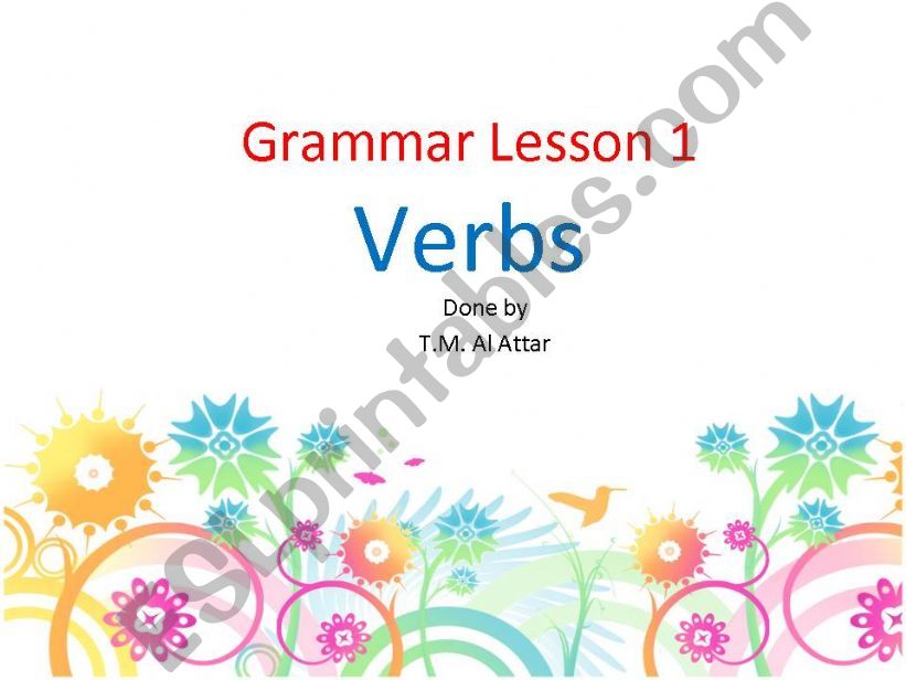 simple verbs powerpoint