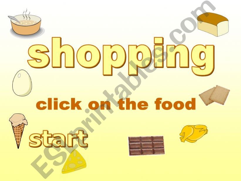 shopping game powerpoint