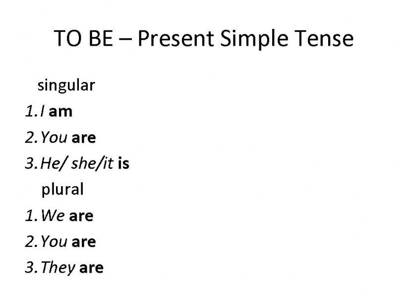  The Present Simple Tense Form and Use