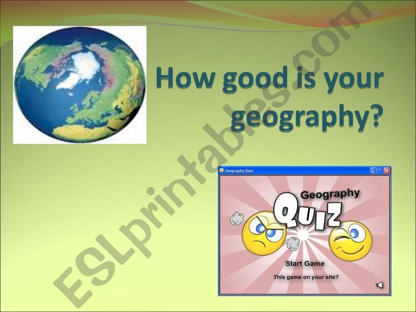 Geography Quiz powerpoint