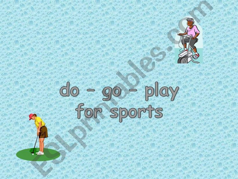 DO GO & PLAY for sports powerpoint
