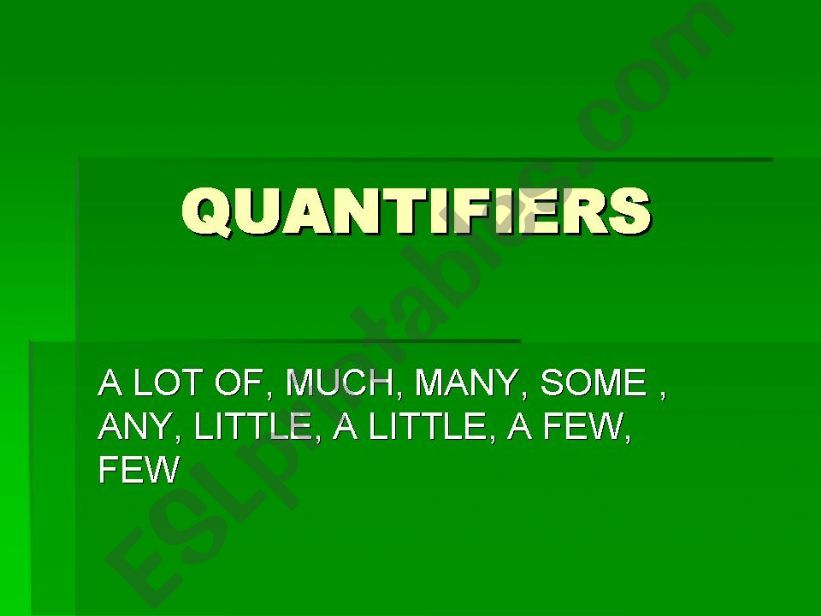 Quantifiers powerpoint powerpoint