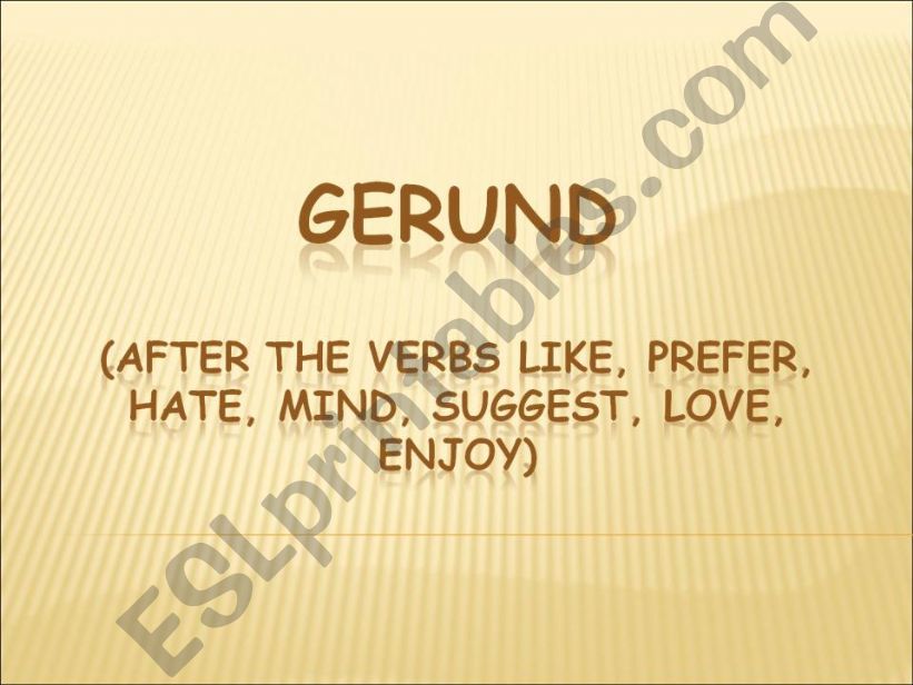 Gerund powerpoint