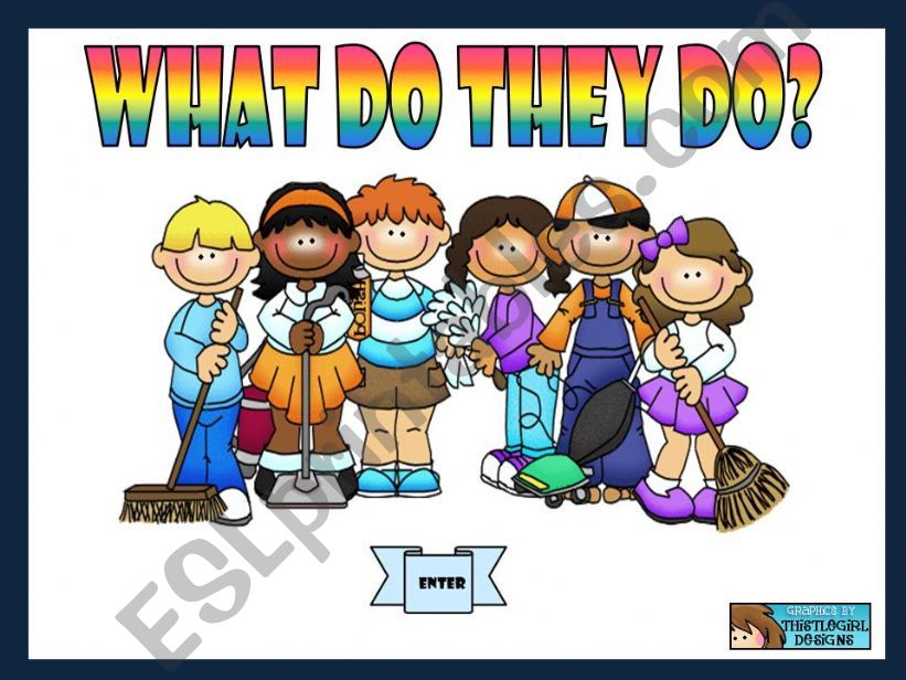 WHAT DO THEY DO? - GAME powerpoint