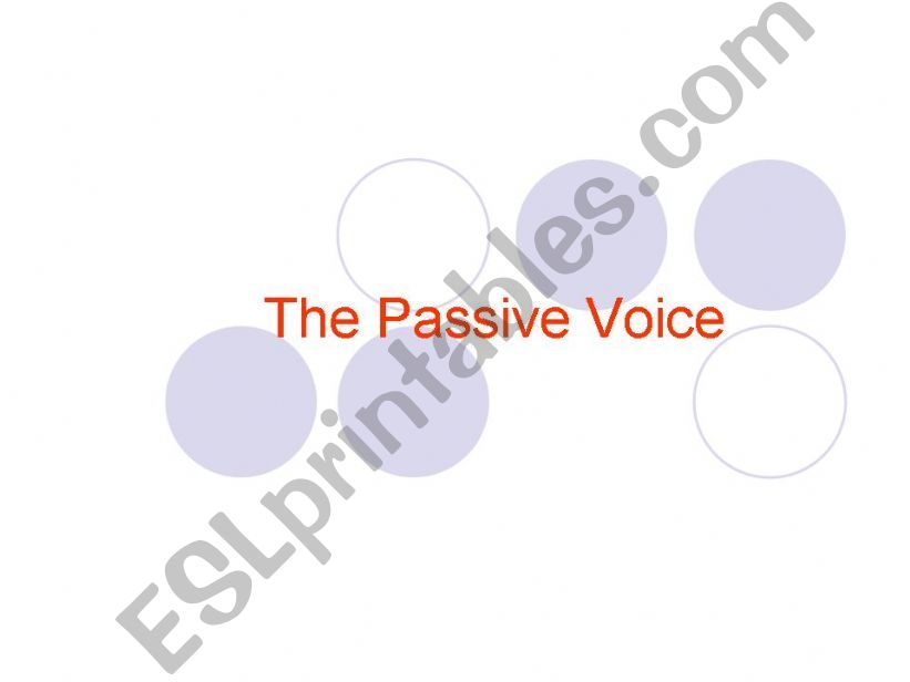 passive voice powerpoint