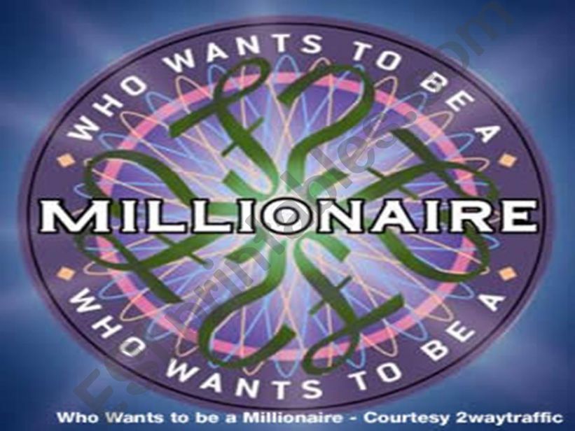 Who wants to be a millionaire powerpoint