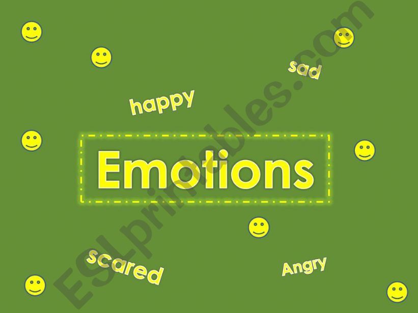 Emotions and Feelings Part I powerpoint