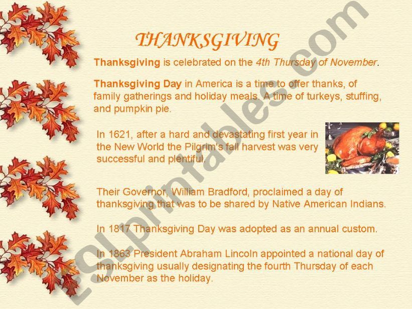 Thanksgiving powerpoint