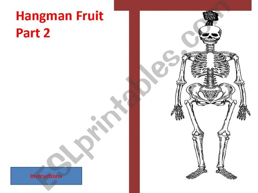 Hangman Fruit Part 2 powerpoint