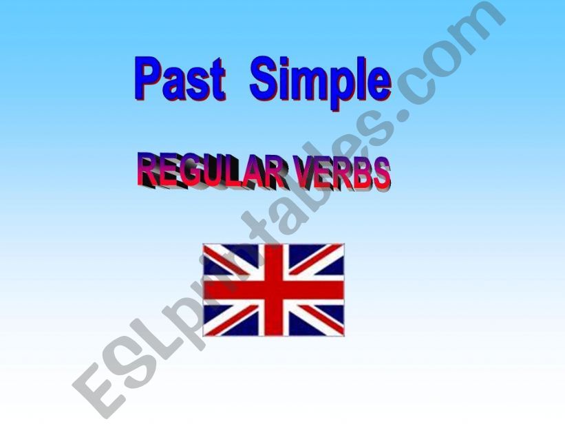 The Past Simple of regular verbs